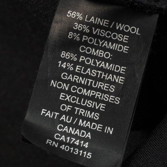 Marie Saint Pierre Black Boiled-Wool Blazer - Picture 8 of 9